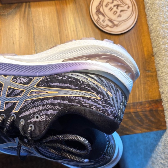 ASICS Dark Grey Purple and White Athletic Sneakers - Picture 13 of 16